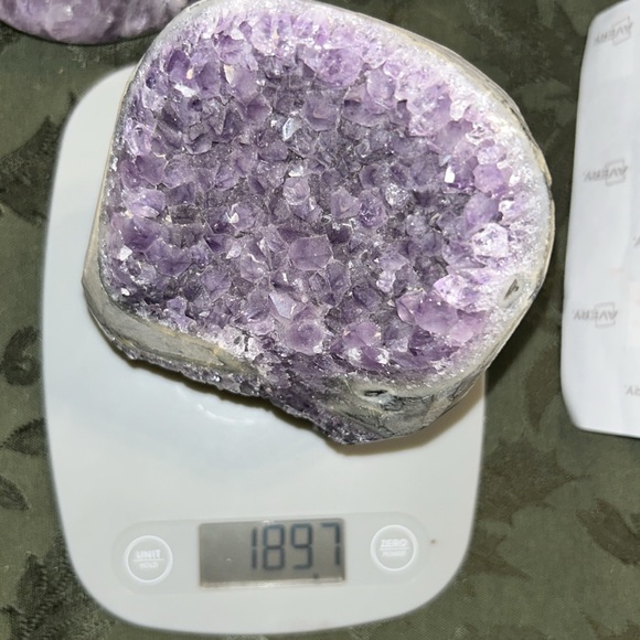 Amethyst Raw Freeform Goggles Sugar Points - AMYGOGGLE-001 138MM - Picture 8 of 8